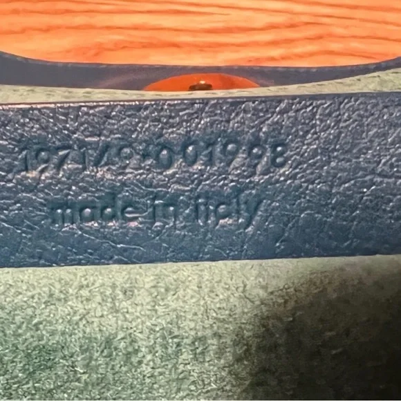 Yves Saint Laurent Multicolor Leather Top-Handle Bag -Blue,Tan & Yellow - Picture 4 of 4